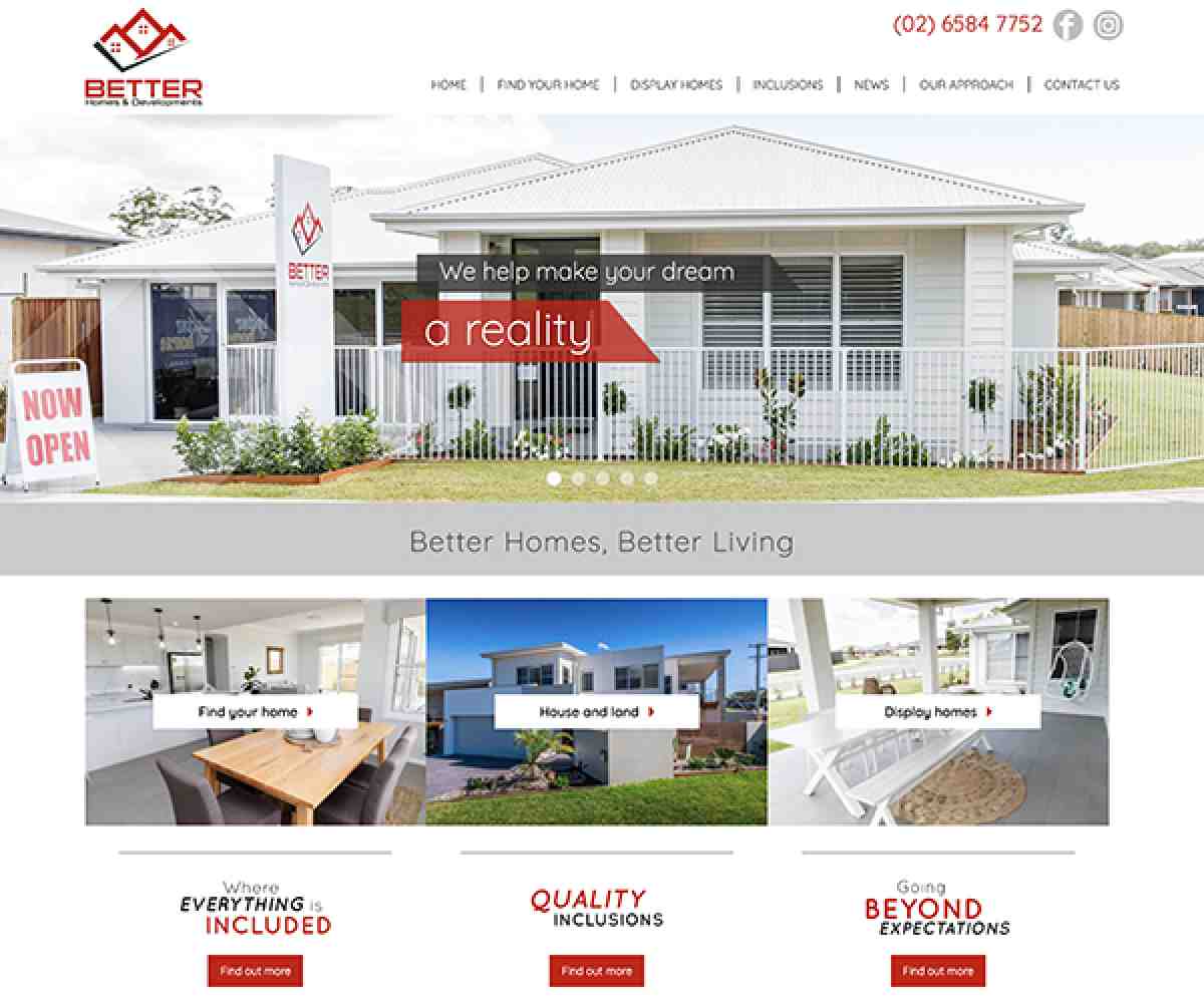 Better Homes Website