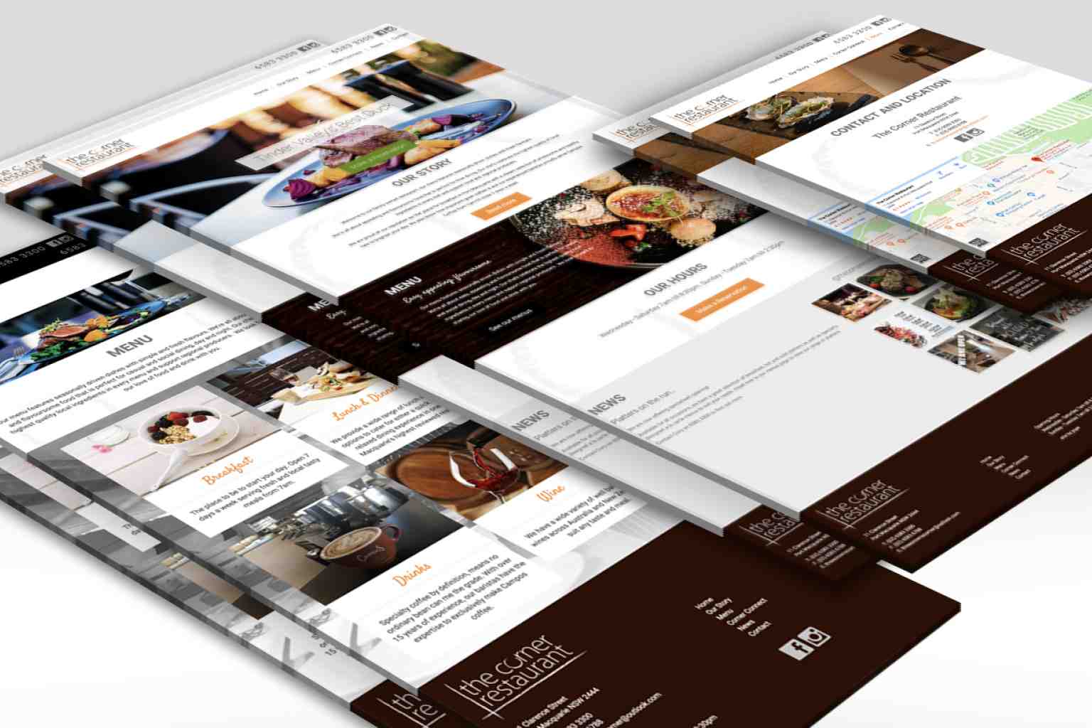 The Corner Restaurant Website